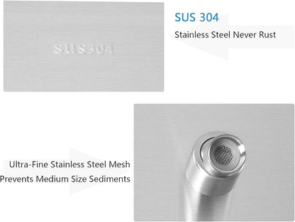 NearMoon Rain Shower Head, High Flow Stainless Steel Square Rainfall Shower, Waterfall Bath Shower Body Covering, Ceiling or Wall Mount (16 Inch, Brushed Nickel)