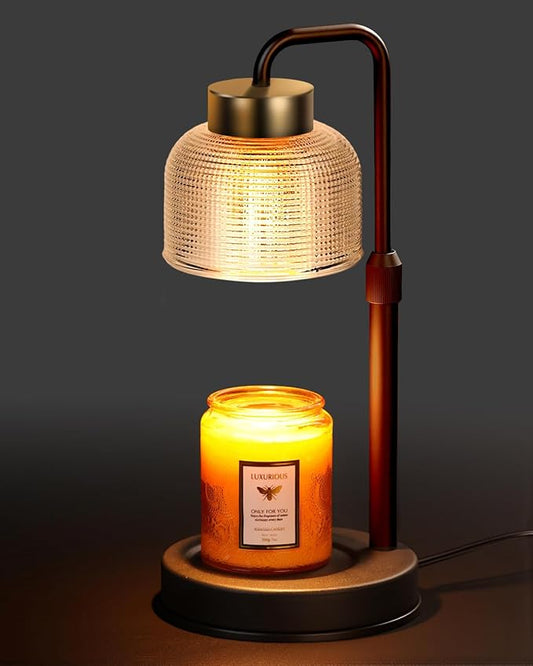 Candle Warmer Lamp with Timer & Dimmable Brightness, House Warming Gifts New Home, Candle Warming Lamp Gifts for Mothers Day, Birthday Gifts for Women Mom, Flameless Wax Melt Warmer for Jar Candles