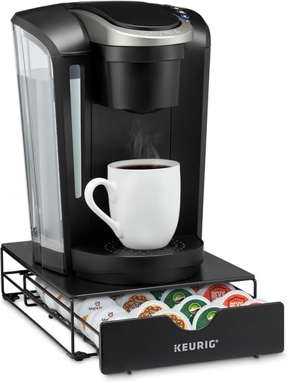 Keurig Slim Non-Rolling Storage Drawer, Coffee Pod Storage, Holds up to 24 Keurig K-Cup Pods, Black, Storage Drawer - 24ct, 9.2 x 3.3 x 12.2 inches