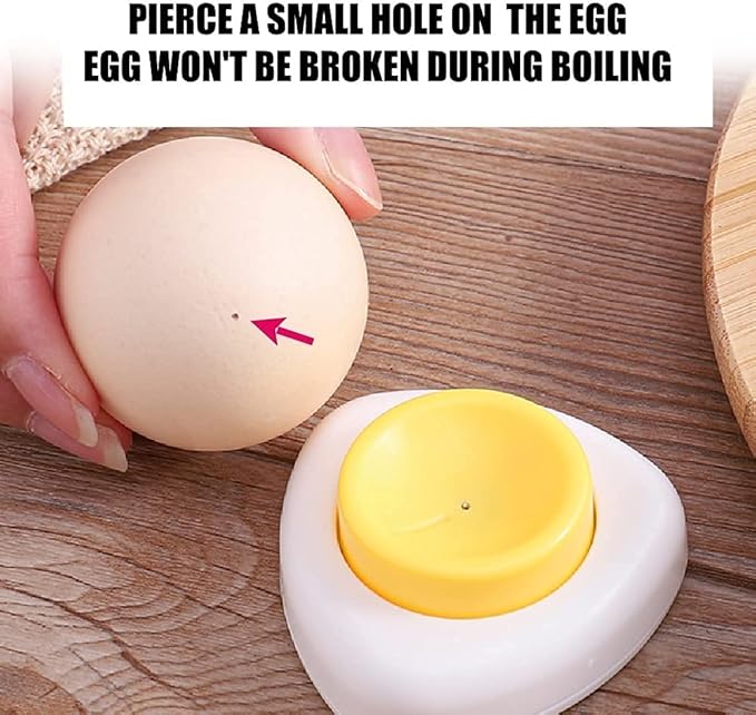 Egg Piercer for Raw Eggs - 2 Pack, with Magnetic Base and Safety Lock, Hard Boiled Egg Peeler, Egg Pricker to Get a Good Hard Boiled Egg, Easy Egg Peeler Kitchen Gadget