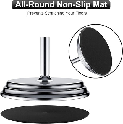 KASUNTO Toilet Paper Holder with Rustproof, Metal Free Standing Toilet Paper Stand Storage for Bathroom, Tissue Paper Roll Holder for Bathroom Accessories (Polished Chrome)