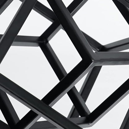 DreamsEden Small Geometric Sculpture, Metal Cube Decorative Ornaments Modern Home Decor Accent
