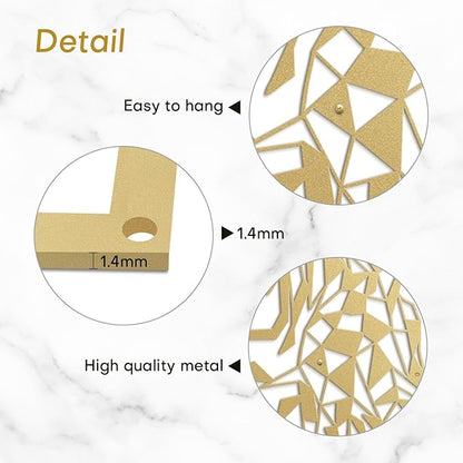SIGNLEADER Metal Wall Art Decor Woman's Desire Modern Abstract Wall Sculpture Hangings Home Decoration for Living Room, Bedroom, Bathroom, Kitchen, Outdoor - 18" Gold