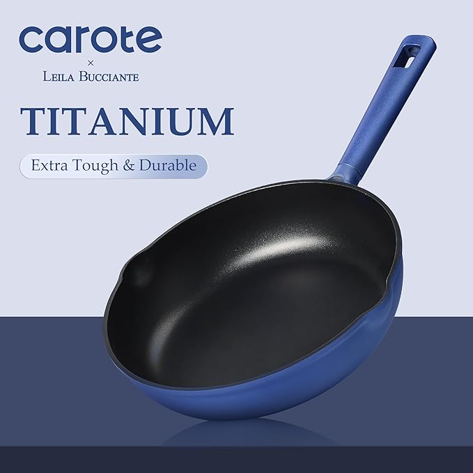 CAROTE 31PCS Pots and Pans Set, Nonstick Cookware Set Kitchen Non Stick Induction Titanium Cookware Non-toxic Granite Cooking set, PFOA Free