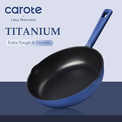 CAROTE 31PCS Pots and Pans Set, Nonstick Cookware Set Kitchen Non Stick Induction Titanium Cookware Non-toxic Granite Cooking set, PFOA Free
