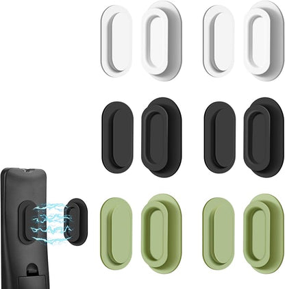 6 Pack Magnetic Remote Control Holder – Upgraded Silicone Magnetic Wall Mount for TV, Fan & Air Conditioner Remotes – Self-Adhesive, No-Drill Remote Control Holder Wall Mount