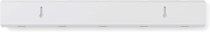 Umbra Flip Wall-Mounted Coat Rack with 5 Hooks – Modern, Space-Saving Storage for Hats, Jackets, Bags, Entryway, Mudroom, Closet, Bathroom, Bedroom – White/Nickel