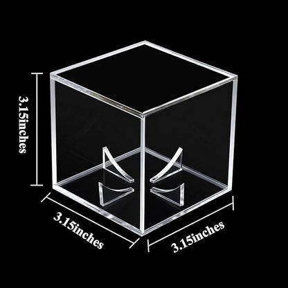 12 Pack Baseball Display Case UV Protected Acrylic Clear Baseball Holder Square Cube Ball Protector Memorabilia Autograph Display Box for Official Size Baseball