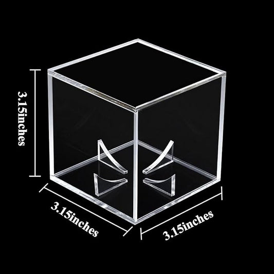 12 Pack Baseball Display Case UV Protected Acrylic Clear Baseball Holder Square Cube Ball Protector Memorabilia Autograph Display Box for Official Size Baseball