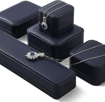 Bracelet Gift Box, Leather Gift Box For Men,Premium Small Gift Boxes,Luxury Bangle Box (Blue)