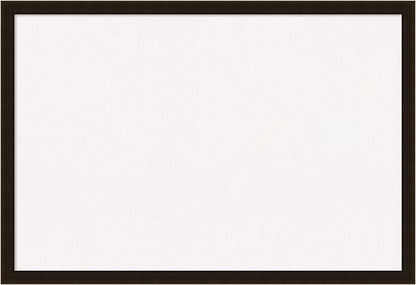 Amanti Art White Cork Board for Wall, 26x38 Vision Board with Brown Wood Frame, Large Corkboard Office Decor for Home Organization, Rustic Farmhouse Corkboard Pinboard to display items for home