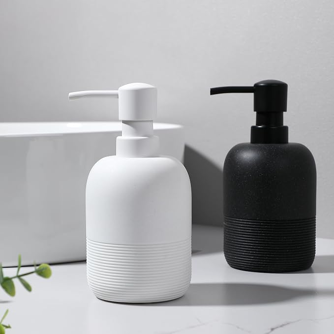 GalDal Soap Dispenser White,Hand Soap Lotion Dispenser for Bathroom Countertop,Soap Dispenser for Kitchen.