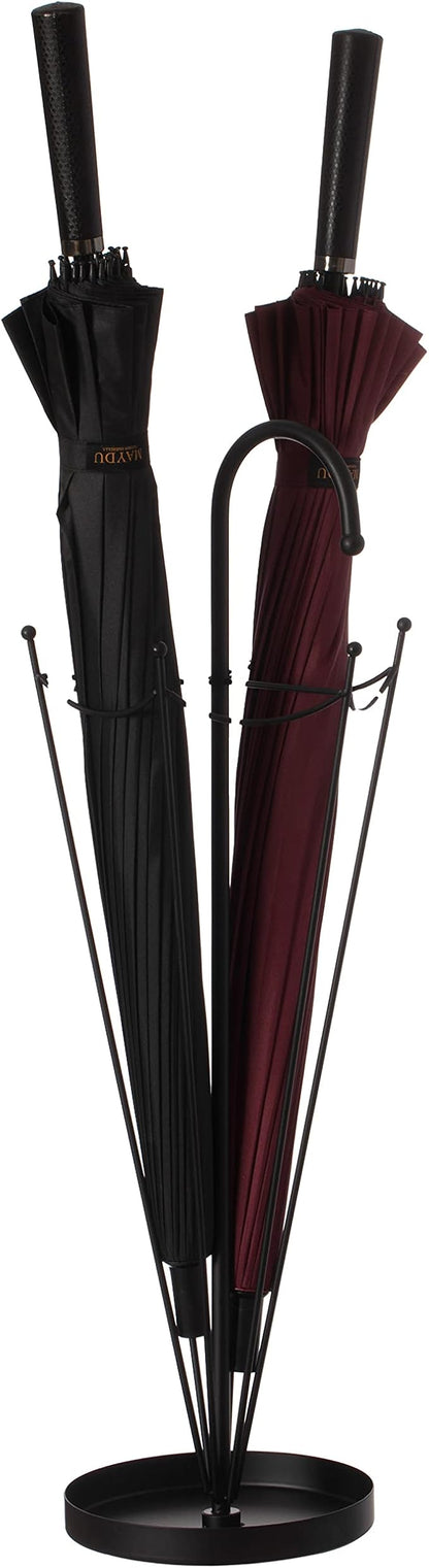 Vintiquewise Black Umbrella Holder for Entryway, Creative Umbrella Stand Indoor Outdoor, Floor Standing Umbrella Rack, Cane Stand
