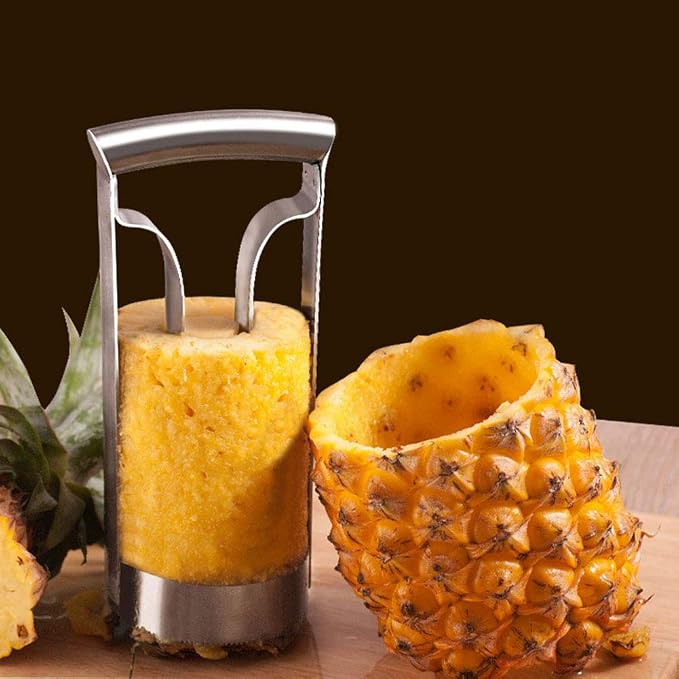 Pineapple Corer Tool, Stainless Steel Pineapple Peeler, Pineapple Cutting Tool, Corer Slicer Cutter for Kitchen Use