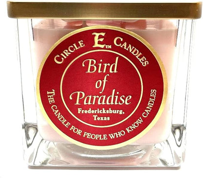 Circle E Candles, Bird of Paradise Scent, Medium Size Jar Candle, 22oz, 2 Wicks