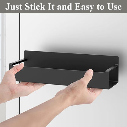 HuggieGems Magnetic Tumbler Organizer, Cup Holder for Fridge, 4 Pack, Black | Quality Material, Ideal for Owala, Stanley, Yeti, HydroJug, Easy to Remove