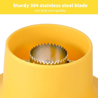 LIIGEMI Corn Cob Strippe,Corn Peeler for Corn on the Cob,Corn Kernel Remover Tool with Anti Slip Cover,Corn Cutter Easy to Use