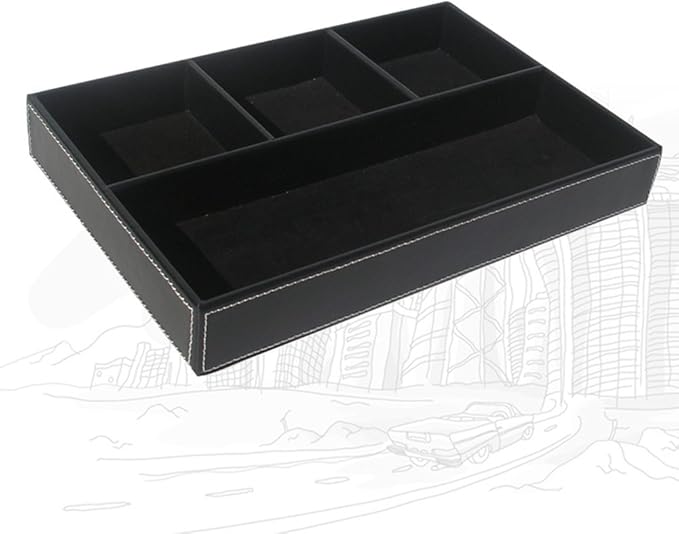 KINGFOM 10-Piece Office Desk Organizer Set, File Holder, Desk Drawer, Memo Paper Holder, Pen Holder, Name Card Holder, Mouse Pad, Desk Pad, Crystal Holder, Tissue Box Holder (T07H)