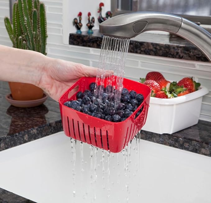Hutzler Box Berry Keeper, 2-Pint, Gray
