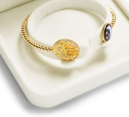Oirlv Velvet Bracelet Gift Boxes White Bangle Display Jewelry Box