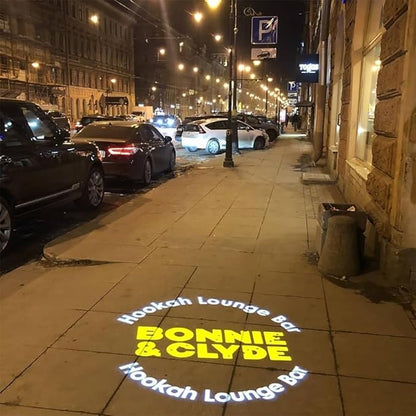 110W Custom GOBO P𝐫𝐨𝐣𝐞𝐜𝐭𝐨𝐫 Led Logo Lights Image for Store Business Outdoor and Indoor I𝐩𝟔𝟕 Waterproof with Remote Control (110, Watts)