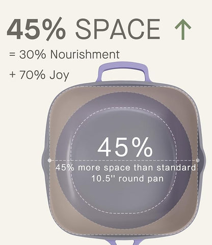 10.5 Inch(3.8QT) Ceramic Pan with Lid,Non Stick Frying Pans Cast Aluminum Deep Sauté Pans,Ti-Ceramic Non Toxic Pix Pan with Wooden Spatula and Scrubber-Morning Mist