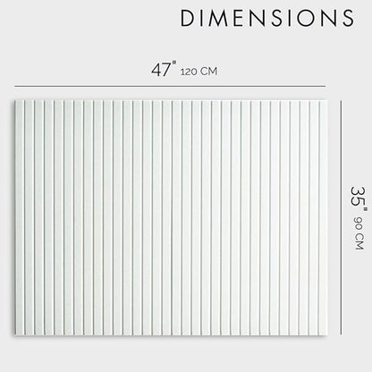 Large Bulletin Board 48x36- Office Wall Organizer, Replace Your Old Cork Boards for Walls for Office Decor -12-Pack Felt Wall Panels to Use in Home Office Decor, Classroom Decor (Milky White)