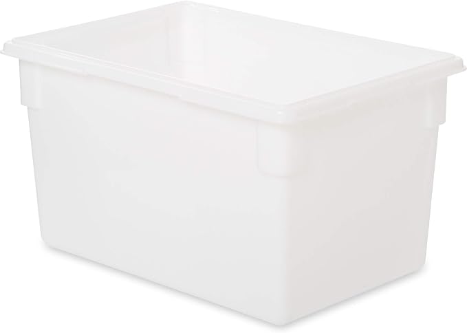 Rubbermaid Commercial Products Food Storage Box/Tote for Restaurant/Kitchen/Cafeteria, 21.5 Gallon, White