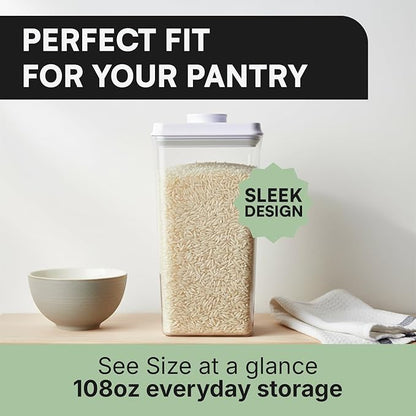 Bop Top | Airtight Meal Prep Containers with Lids | Food Storage Container Sets | Snack and Overnight Oats Fridge Organizer | Pantry and Kitchen Organization