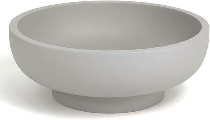 YMXYJM Large Decorative Concrete Bowl, Modern Handicraft Bowls for Home Decor, Decorative Fruit Bowl for Kitchen Counter, Stylish Key Bowl for Entry Table, Gray