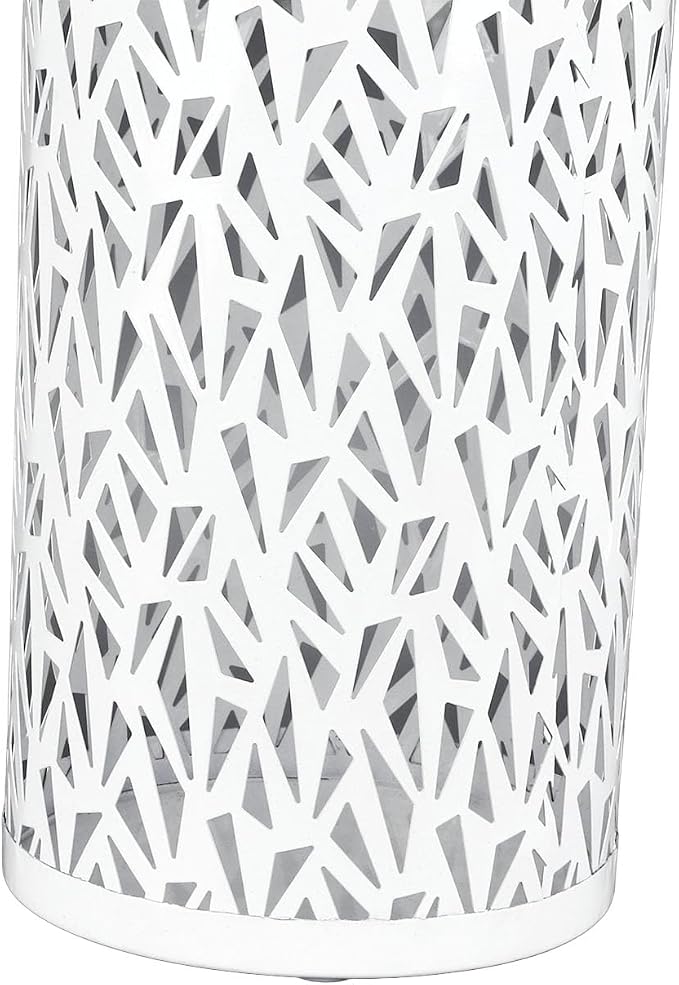 Umbrella Stand Rack for Entryway, Metal Hollowed Freestanding Umbrella Holder, Rain Collection Umbrella Organizer Bin for Can Walking Stick, Home Office Decor, Small