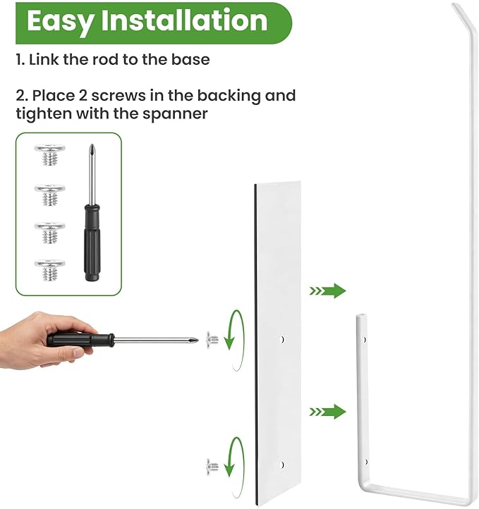 Magnetic Paper Towel Holder for Fridge, Toilet Paper Roll Holder Magnetic Paper Towel Rack Wall Mount Fridge Organizer for Papers Towels Roll Bathroom Toilet Garage RV Decor Kitchen Organization White