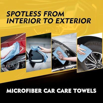 HOMEXCEL Blue Microfiber Cleaning Cloth 150 Pack, 12.5 x 12.5 inch Microfiber Towels for Cars, Ultra Absorbent Car Washing Cloth Cleaning Rags for Car Kitchen Window