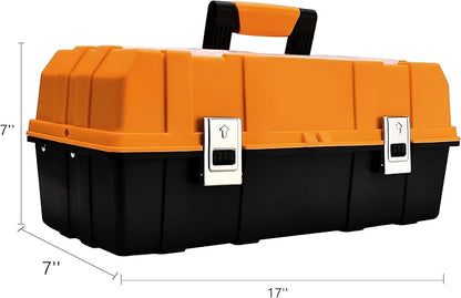 17-Inch Three-Layer Plastic Storage Box/Tool Box/Sewing Box Organizer, Multipurpose Organizer and Portable Handled Storage Case for Art Craft and Cosmetic (Style A)