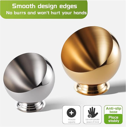 Large Capacity Coffee Pod Holder – Stainless Steel Pod Organizer and Holder | Stylish Coffee Bar Accessories & Countertop Storage (Gold with Base, L)