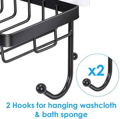 ODesign Soap Dish Sponge Holder with Hook for Bathroom Shower Kitchen Wall Mounted Rustproof Stainless Steel
