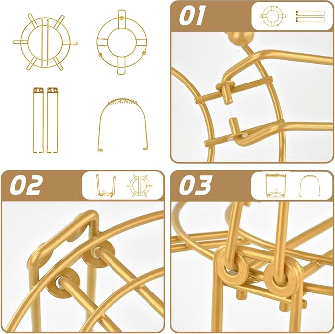 YY YEARCHY Coffee Cup Stand Holder Display Stand Mug Tea Rack Cup and Saucer Countertop Storage Organizer Dryer Hook Decoration (13.4" X 6" X 6", Yellow)