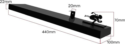 Artori Floating Toilet Paper Shelf Storage - Bathroom Wall Decorations, Tilted Wall Toilet Paper Holder, Mounted Toilet Decor Organizer for Tissue Rolls, Wipes, Towels, & More - Avalanche Ski2