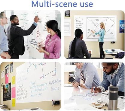 Magnetic Whiteboard Contact Paper, 36" x 47" Stick on Magnetic Dry Erase White Board Sticker on Wall, Easy to Write for Drawing, School, Office, Kitchen Fridge