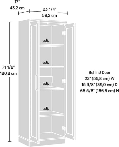 Sauder HomePlus Storage Cabinet/ pantry cabinets, Salt Oak finish