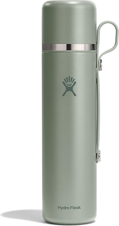 Hydro Flask Hot Flask & Cup – Insulated Stainless Steel, Hot Drink Travel Container for Coffee & Tea 36 Oz Agave Green