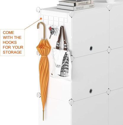 HOMIDEC Shoe Rack, 8 Tier Shoe Storage Cabinet 32 Pair Plastic Shoe Shelves Organizer for Closet Hallway Bedroom Entryway