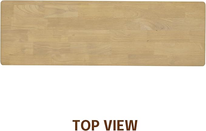 NTC Flow 47-Inch Console Table, Modern Solid Wood Entryway Table with Hidden Drawer, Waterproof & Heat Resistant, Narrow Table for Hallway, Living Room & Foyer, Sand