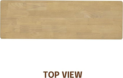 NTC Flow 47-Inch Console Table, Modern Solid Wood Entryway Table with Hidden Drawer, Waterproof & Heat Resistant, Narrow Table for Hallway, Living Room & Foyer, Sand