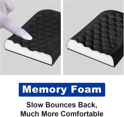 Vaydeer Mouse Wrist Rest Pad, Memory Foam Hand Rest Support Padded for Office, Computer, Laptop, Typing and Wrist Pain Relief and Repair (5.91 inch, Black)