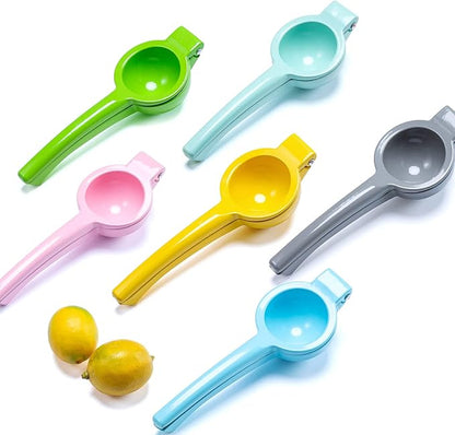 Y-ME Manual Juicer Citrus Lemon Squeezer, Fruit Juicer Lime Press Metal, Professional Hand Juicer Kitchen Tool(Pink）