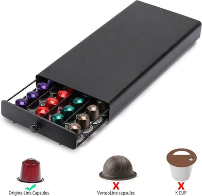 Coffee Pod Storage Drawer Holder, 40 Capsule Capacity - Only For OriginalLine