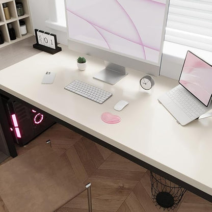 Soft Mouse Wrist Rest Pad Comfortable Cool Silicone Gel Ergonomic Cushion Small-Sized Hand Pain Relief Support Pad with Gel-Filled for Laptop Computer Office & Home (Light Pink)