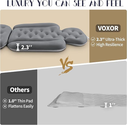 Full Body Bath Pillow for Bathtub, Thick Bathtub Cushion, Luxury Tub Pillow for Bath for Headrest Neck and Back Support Gray 56" x 16"