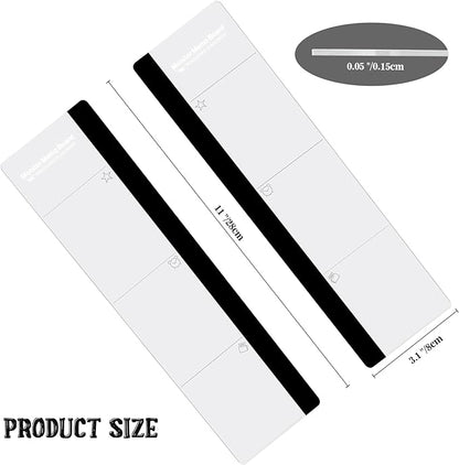 Office Desk Accessories 2pcs Monitor Memo Board Computer Message Board Office Supplies for Women Men Computer Sticky Note Holder with Functional Areas Home Office Accessories Office Must Haves